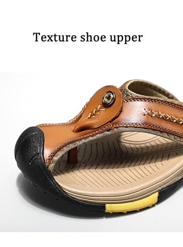 Beach Shoes Men's Protective Toe Flip-flops Summer Fashion Sandals Outdoor Casual Closed Toe Slipper2