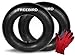 Freebird 2 Pack of 4.80/4.00-8" Replacement Inner Tubes for Pneumatic Tires with Straight Valve Complete with Nitrile Gloves Set