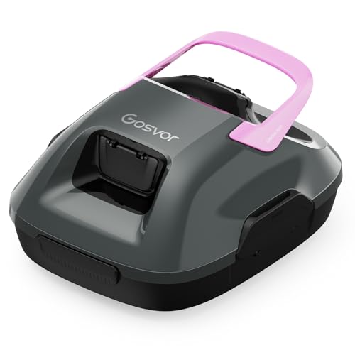 Cordless Robotic Pool Cleaner, Lasts 90 Min, Automatic Vacuum for...