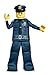 Disguise Lego Police Officer Prestige Costume, Blue, Large (10-12)