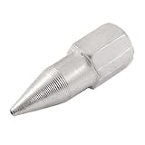 Ruilogod Connettore di capezzolo a forma di argento del grasso del tono del tono del tono argento 9/25 "