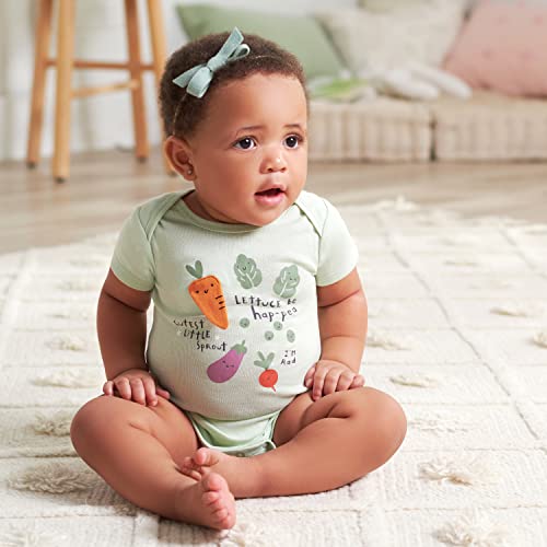 Image of Gerber Unisex Baby 5-Pack Short Sleeve Variety Onesies Bodysuits
