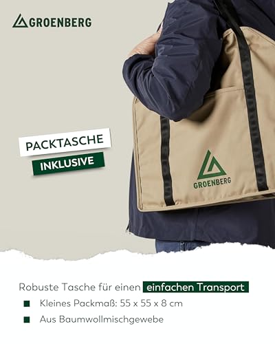 Groenberg Camping Grill Katla L Faltgrill Holz Kohle Faltbar Outdoor Edelstahl