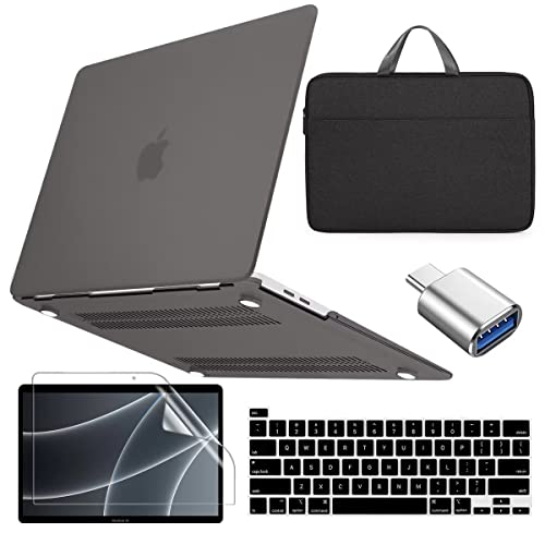 Conbovo MacBook Pro 13インチ カバ ー 2019 2020 2021 2022(5点セット)カバー+ケース+液晶保護フィルム+キーボードカバー+ Type C & USB 変換アダプタ A2251 A2289 A2338 対応 マット