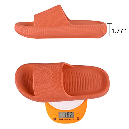 The Non-Slip Sole sandals are easy to care for, made with durable EVA material with Ag+ ion to provide the best comfort wearing experience and deodorization function. The full texture of the sandals is arrogant and unobtrusive, with a bright color design that does not worry about soiling. Simply gently wipe them down to restore their clean appearance. Suitable for a range of occasions, these house slippers for women are available for indoor and outdoor use, making them a great companion for the gym, swimming pool, beach, holiday, dorms, public showers, steam rooms, and camps.