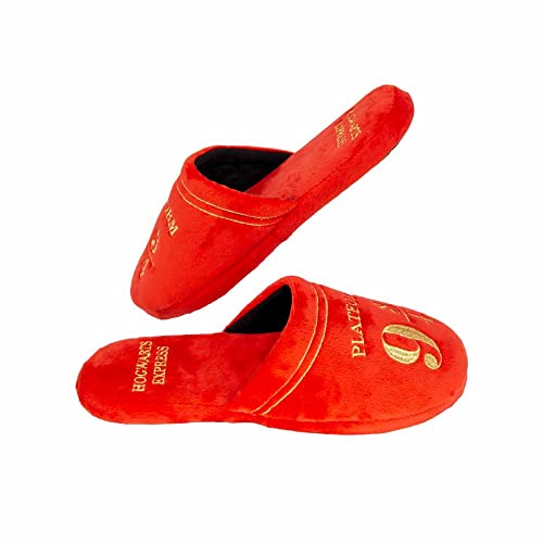 Chinelo de Quarto Pantufa Plataforma 9¾ Oficial Harry Potter tamanho chinelo pantufa:M - 36/37/38