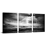 Artmyharbor 3 Piece Storm Sea...