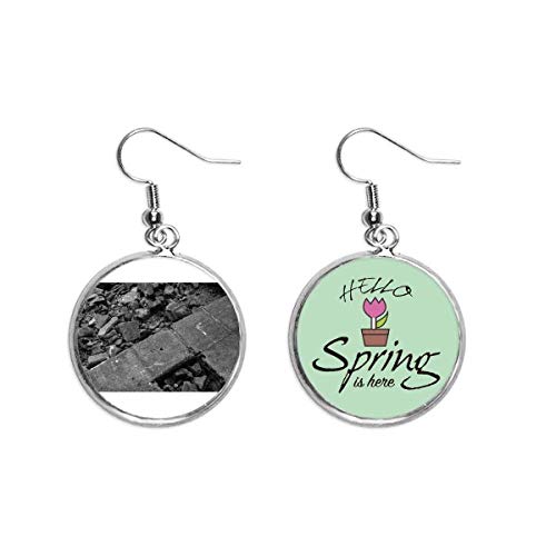 Pendientes de primavera con estilo industrial para fotografia de moda