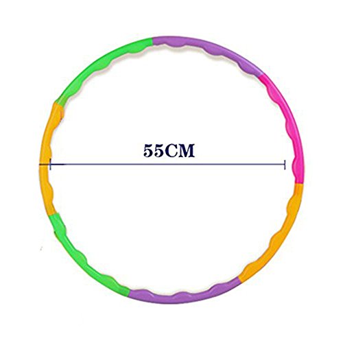 RUNSTAR 55cm Adjustable Portable Hula Hoop Adjustable Removable Hula Hoop for Kids(Less than 6 years old)