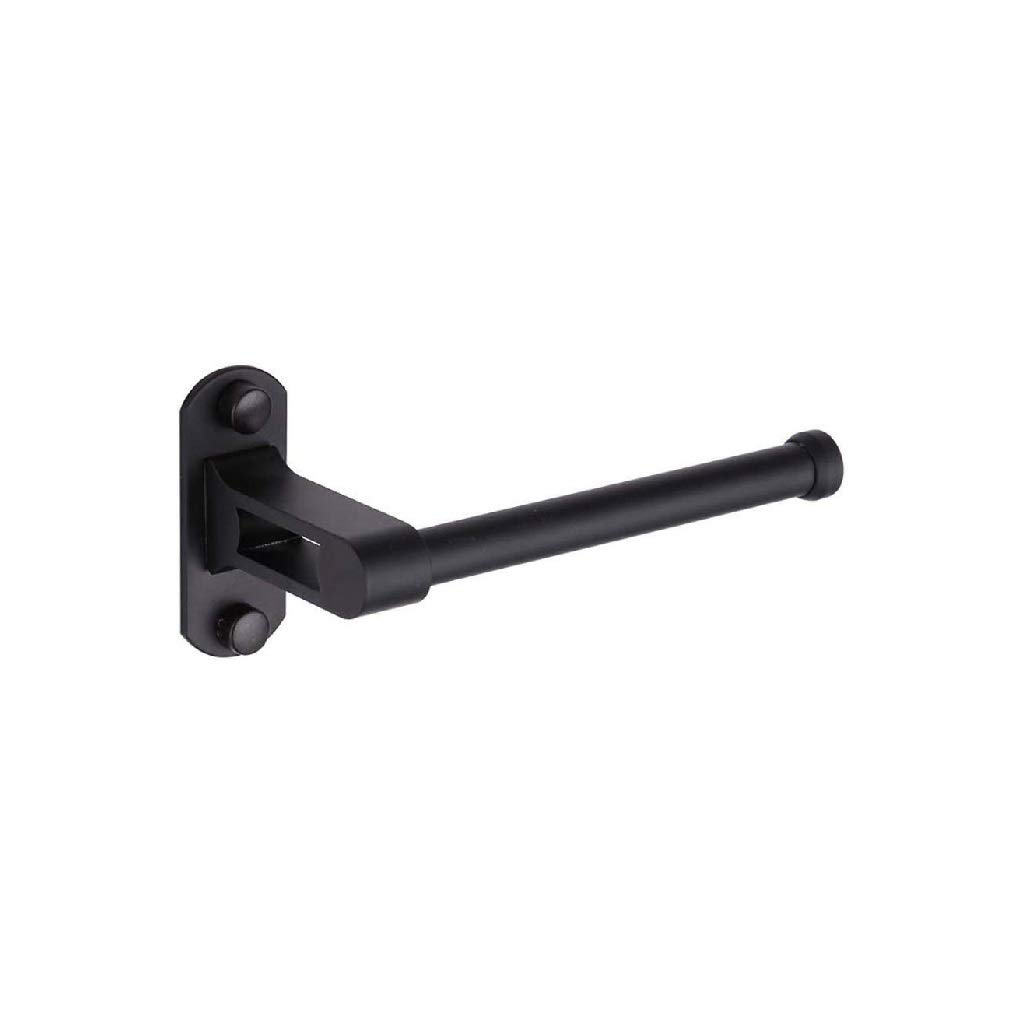 Metallo Carta igienica Holder- Nero Supporto di Carta igienica con Montaggio a Parete in Acciaio Inox Bagno Rust Proof igienici Supporto del Tessuto