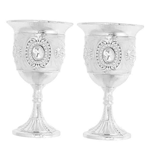 Cabilock 2 Uds Copa De Vino Blanca Alta Copa De Vino De Whisky Copa De Martini Taza De Oferta De Agua Copas De Cerveza De Cóctel Vasos De Agua En Tazas De Sacrificio Copas De Vino En