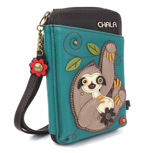 Image of CHALA Wallet Crossbody Cell Phone Purse - Women Faux Leather Multicolor Handbag with Adjustable Strap