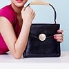 Purse Strap Purse Strap Handbag Handle Leather Wrap Cover with Brass Clasp for Shopping Travel Bag