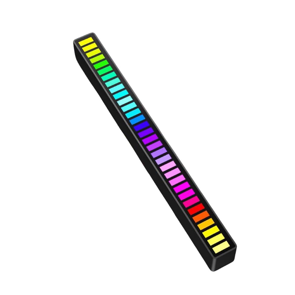 Car Ambient Light for VW Up! Viloran Virtus 2011-2025,32 Bit Bar Control Decorations Light Soft RGB Sound Lighting Atmosphere LED Strip Rhythm Lights Reactive Lamp,Plug-in Version