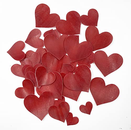 25Pcs Edible Wafer Deco Valentine Jumbo Red Heart Shapes Sprinkles For Cakes And Cupcakes Food Decoration #TOP17