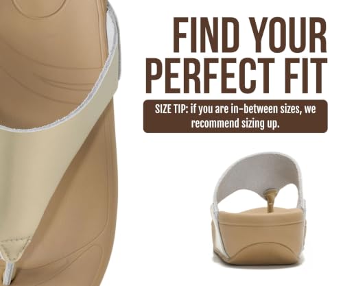 Image of Project Cloud Genuine Leather Women's Sandals - Thong Flip Flops with Plush Soft Insole, Arch Support & Non Slip Outsole - Comfortable Beach & Summer Slides