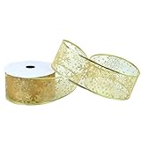 【Calidad Premium】: Arquiel Cintas de Navidad está hecho de poliéster de alta calidad, suave, duradero, fácil de doblar y torcer. Estas Cintas de organza también se pueden almacenar convenientemente.