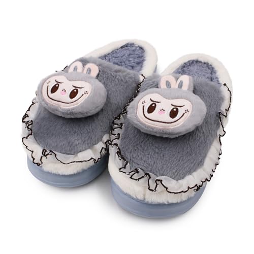 Image of VRITRAZ Women's Comfort Slip On Closed Toe Warm Winter with Cute Design print House Clog Indoor Slipper