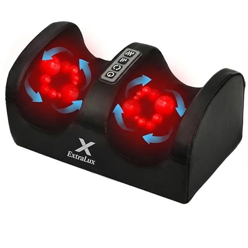 Electric Foot Massager with Heat | 3D Kneading & Rolling Massage ...