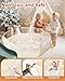 Foldable Ball Pit for Toddlers, Large Pop Up Ball Pits Kids Play Tent Crawl Playpen Ball Pool Playhouse Playpen with Storage Bag, for Boys Girls Dogs Cats Ferrets Indoor Outdoor, Beige