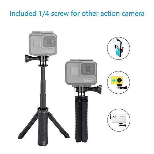 Taisioner Mini Selfie Stick Extender Stativ für GoPro Hero 7 6 5 4 3 3+ SJCAM Action Kamera iPhone X/XS/XR/Xmax, 8/7/6… – Bild 6