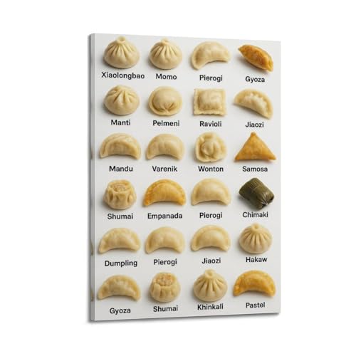XKUGA Póster de guía de tipos de pasteles científicos para niños, impresiones en lienzo decorativo moderno, arte de pared ideal para familia, cueva de hombre, sala de juegos, dormitorio de niños y