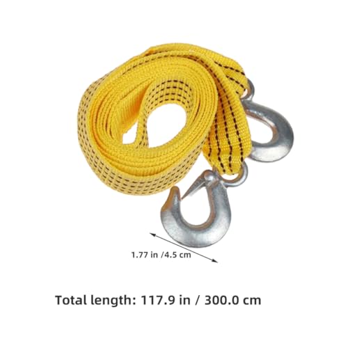 Sangles de remorquage 3m polyester résistant 3 tonnes pour auto et utilitaire