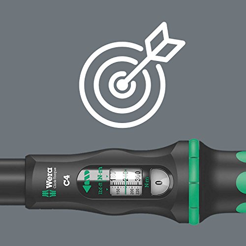 Image of Wera 05075623001 Click-Torque C 4 Torque Wrench with Reversible Ratchet, 60-300 Nm, 1 /2 inch x 60-300 Nm