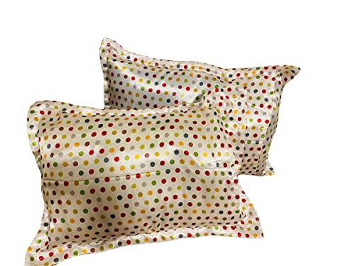Image of Satin Pillowcase for Baby Girls, Boys,Toddler Bed, daybed to retain Hair Moisture Size (Toddler Pillowcase13 x 18 inches, Polkadots)