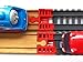 TrainLab Track Adapters Compatible with Trackmaster (2014+) to Wooden Railway Train Tracks (2pc) (Red)