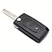 2 Buttons Keyless Entry Remote Key Fob Key Shell Case Compatible with Citroen C2 C3 C4 C5 C6 C8 CE0523 Peugeot 207 307