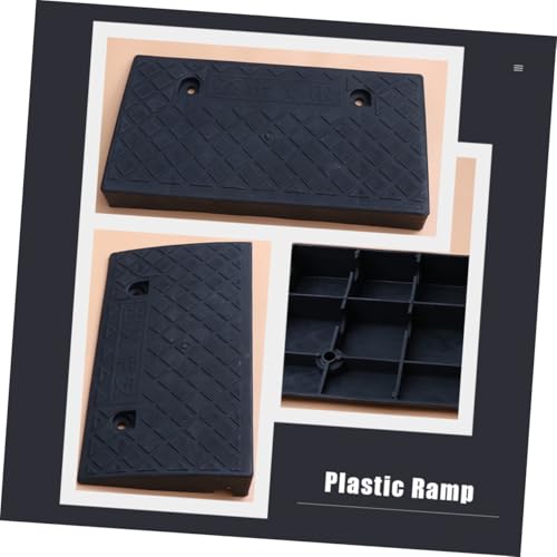 Rampa Umbral de Plástico para Vehículos 50x27x9cm Negra miniatura 3