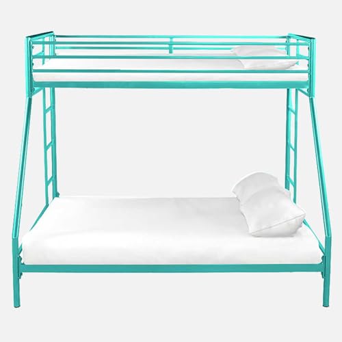 Image of Twin Over Twin Metal Bunk Bed |Bunk Bed Without Storage For Kids | Double Decker Bed For Kids Room Furniture |Metal Bunker Bed (Mattress Not Included),Aqua Blue