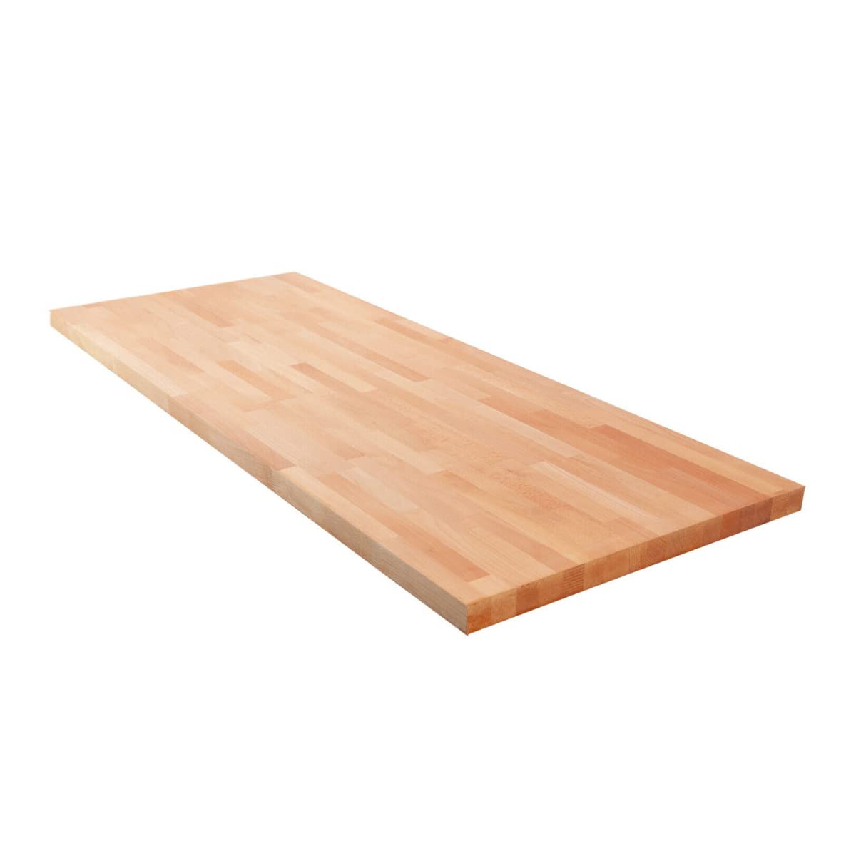 Krok Wood Massivholzplatte, Tischplatte, Arbeitsplatte aus Massivholz in Buche 2000x635x38 mm