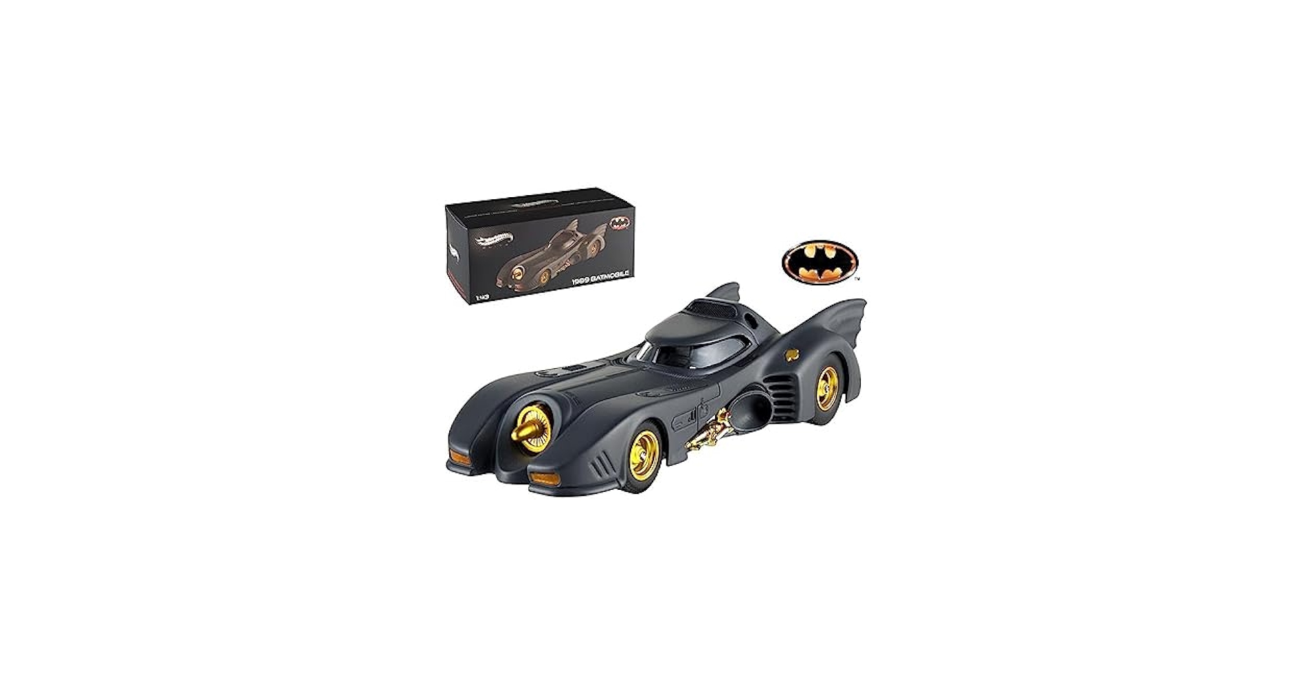 Amazon.com: 1989 Movie Batmobile Elite Edition 1/43 Diecast