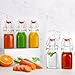 YEBODA 4oz Swing Top Glass Bottles,Small Flip Top Glass bottles with airtight Caps for Home Brewing,Kombucha,2nd Fermentation,Kefir,Beverages,Soda,Oils,Vinegar,Limoncello,Vanilla extract 6 Pack
