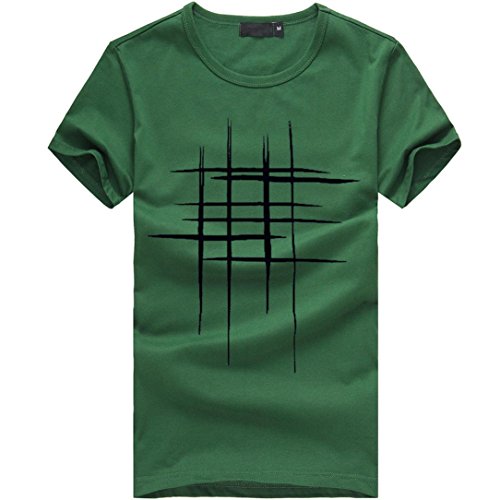 LuckyGirls Camisetas Hombre Originales Algodón Verano Manga Corta Rayas Polos Casual Camisas