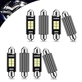 UGSHY 8 PCS 39mm Car Double-pointed Reading Light, 3030 6SMD Wide Voltage High-definition Condenser Lens LED...