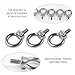 PRETYZOOM 4pcs M6 Stainless Steel Eye Bolt Screws with Ring Nuts, Marine Shoulder Lifting Eye Bolts for Boat Docking and Industrial Lifting Applications