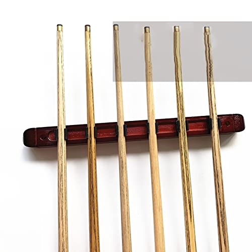 Support de queue de billard en bois mural avec clips pour clubs et bars - 5