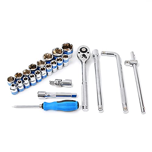 Amazon | 【Amazon.co.jp限定】ソケットレンチ 1/2 DR 25P 赤ケース