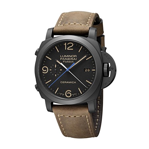 Panerai Luminor 1950 3 Days Chrono Flyback Black Dial Automatic Mens Watch PAM00580 41 jvztUN2L