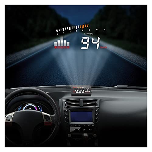X5 OBD2 Head-Up Display Speedometer Windshield Projector RPM Speed Alarm Car EU OBD HUD Display Auto Electronic