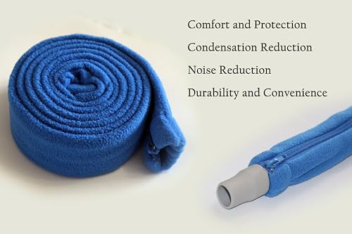 Aveen 6ft CPAP Hose Cover with 4 Holding Clips, Soft Fleece Tubing Wrap Insulator with Zipper, Universal and fit Most CPAP tubing, Comfortable CPAP supplies, CPAP accessories