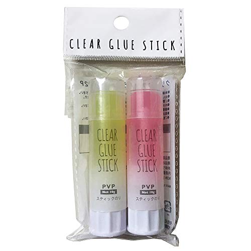 Amazon | ナカトシ産業 クリアカラースティックのり2P 10入 (ピンク5+