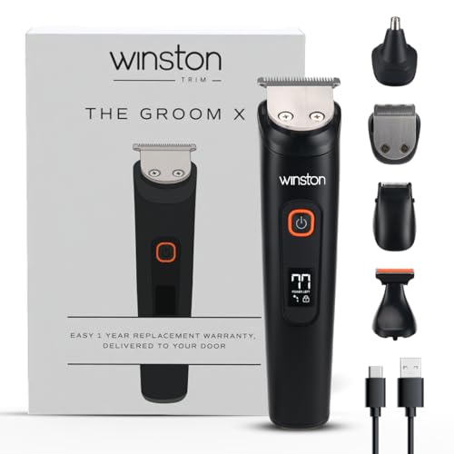 Winston Groom X 5 in 1 Grooming Set for Men with 8 Length Attachm...