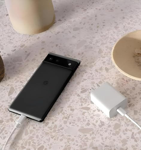 Image of Original Pixel 45W Type C 1M Fast Smartphone Charging Cable for Google 9 Pro XL,9 Pro,9,8 Pro,8,8A,7 Pro,7,7A,6 Pro,6,6A,5,Chromebook,Buds & Other USB-C Device,30Watt Fast Data Transfer,White