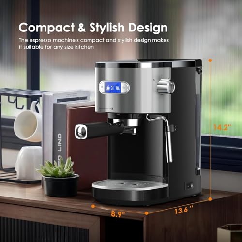 Professional Espresso Machine with Milk Frother
