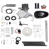 【Low Fuel Consumption】100cc bicycle gas motor kit. Perfect for upgrading from a regular bike to an electric bike, you can enjoy a faster ride. Low fuel consumption, 150 miles per gallon, very energy efficient and economical. Max.Load capacity:180kg（3...