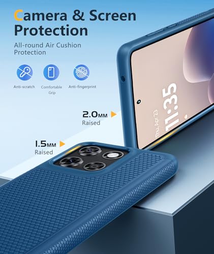 Image of FNTCASE for Moto G Stylus 2026 /2025 Case: Motorola G Stylus 2025 Case 14FT Military Grade Drop Protection with Screen Protector Shockproof Non-Slip Matte Dual Layer Phone Cover - 6.7 inch (Blue)